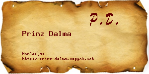 Prinz Dalma névjegykártya